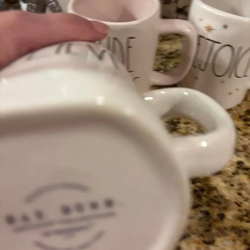 Rae-dunn White and Pink Dinnerware